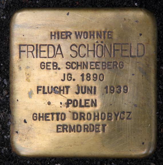 Stolperstein Motzstr 11 (Schön) Frieda Schönfeld