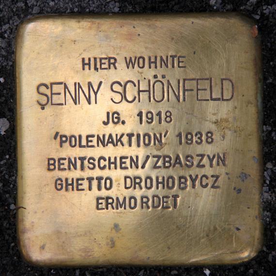 Stolperstein Motzstr 11 (Schön) Senny Schönfeld