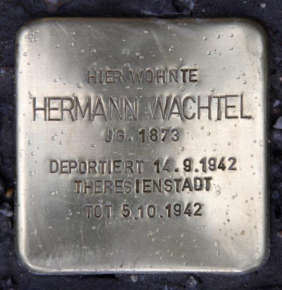 Stumbling Stone Motzstr 25 (Schön) Hermann Wachtel