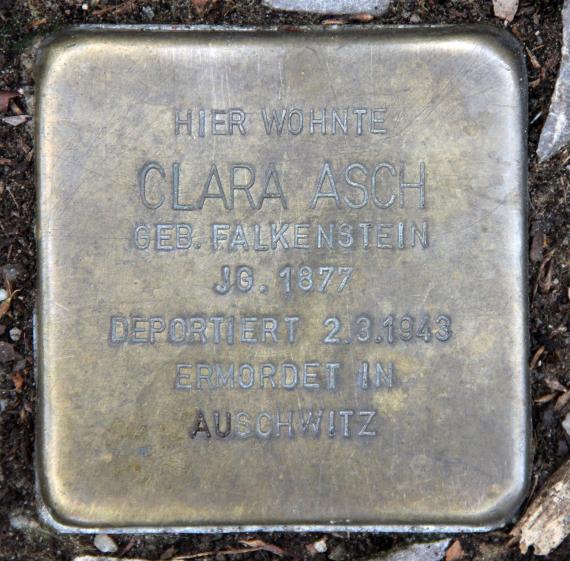 Stolperstein Motzstr 27 (Schön) Clara Asch