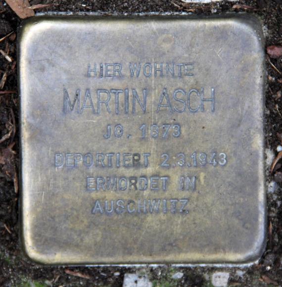 Stolperstein Motzstr 27 (Schön) Martin Asch