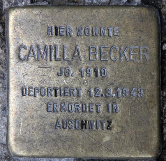 Stolperstein Motzstr 28 (Schön) Camilla Becker