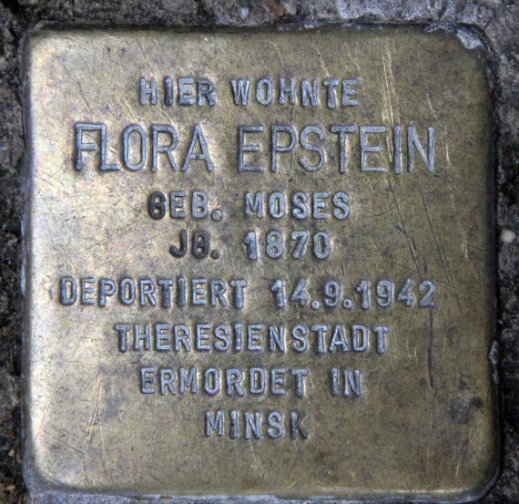 Stolperstein Motzstr 28 (Schön) Flora Epstein