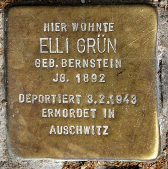 Stolperstein Motzstr 30 (Schön) Elli Grün