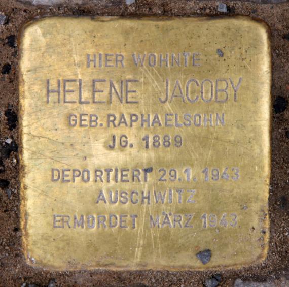 Stolperstein Motzstr 47 (Schön) Helene Jacoby