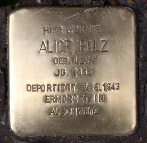 Stolperstein Motzstr 60 (Schön) Alice Holz