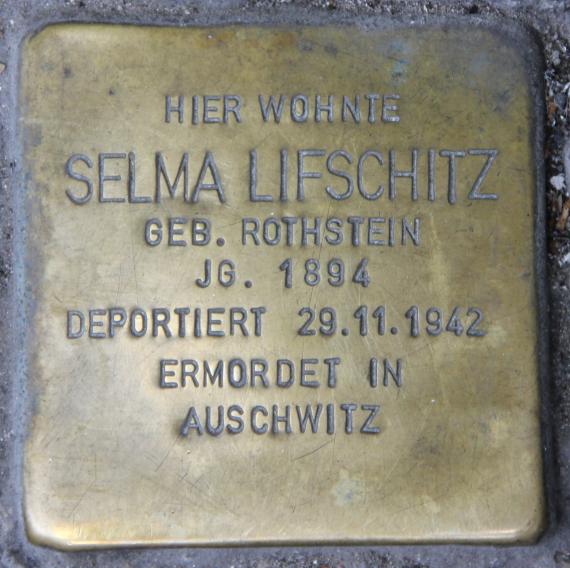 Stolperstein Nürnberger Str 65 (Schönb) Selma Lifschitz