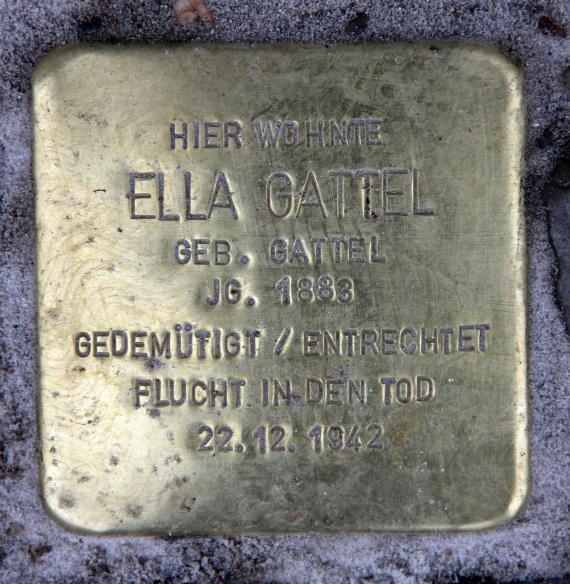 Stolperstein Nazarethkirchstr 49 (Weddi) Ella Gattel