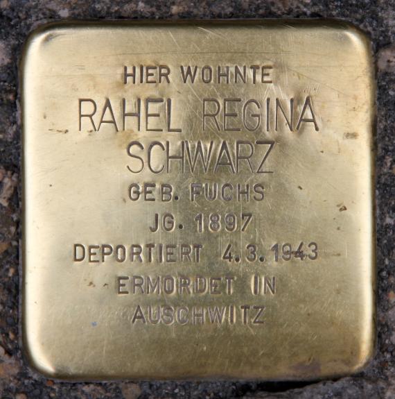 Stolperstein Neue Schönhauser Str 15 (Mitte) Rahel Regina Schwarz