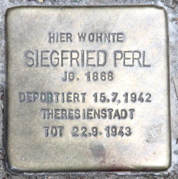 Stumbling Stone Nollendorfstr 13-14 (Schöb) Siegfried Perl