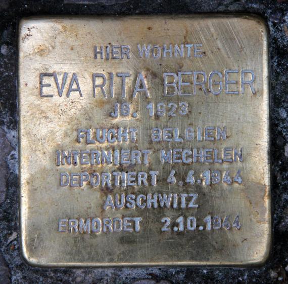 Stumbling Stone Nollendorfstr 19 (Schön) Eva Rita Berger