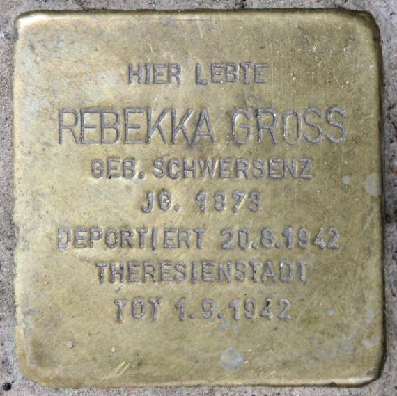 Stolperstein Nollendorfstr 28 (Schöb) Rebekka Gross