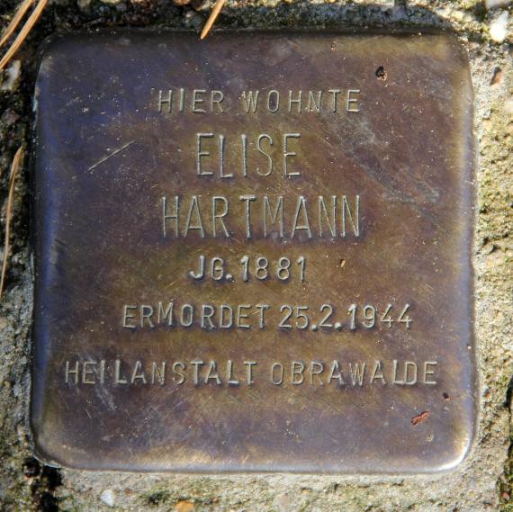 Stolperstein Olafstr 8-10 (Hermd) Elise Hartmann