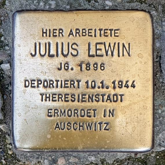 Stumbling Stone Otawistr 23 (Wedding) Julius Lewin2