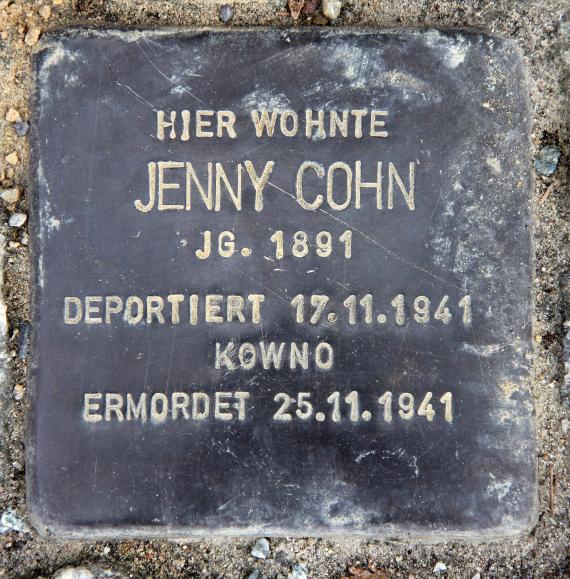 Stumbling Stone Otto-Nagel-Str 19 (Biesd) Jenny Cohn