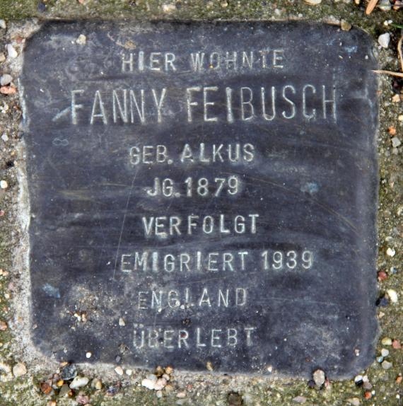 Stolperstein Otto-Nagel-Str 38 (Biesd) Fanny Feibusch