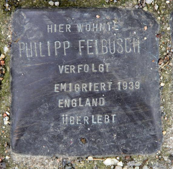 Stolperstein Otto-Nagel-Str 38 (Biesd) Philipp Feibusch