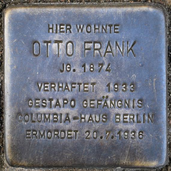 Stolperstein Otto Frank Nordufer 14 0084
