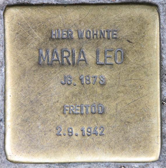 Stolperstein Pallasstr 12 (Schöb) Maria Leo