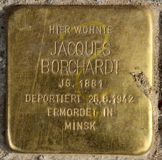 Stolperstein Pallasstr 12 (Schön) Jacques Borchardt