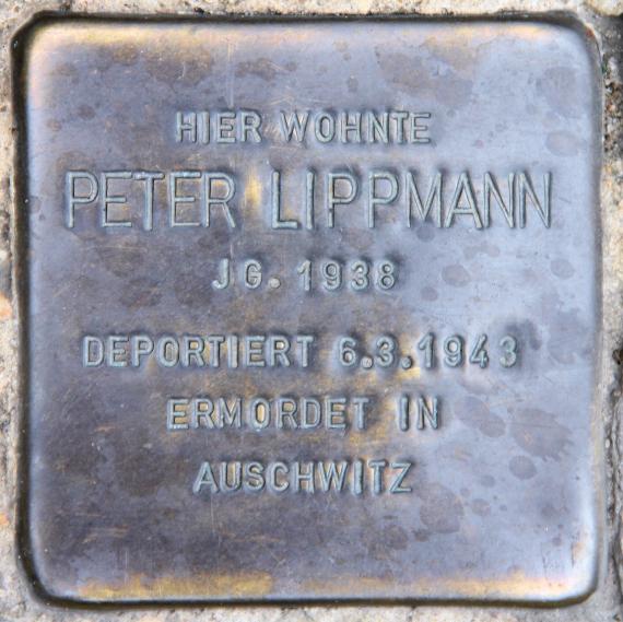 Stolperstein Pallasstr 5-6 (Schöb) Peter Lippmann