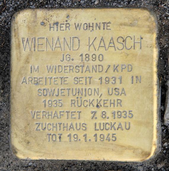 Stolperstein Parchimer Allee 94 (Britz) Wienand Kaasch