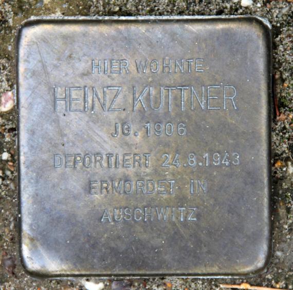 Stumbling Stone Penzberger Str 4 (Schön) Heinz Kuttner