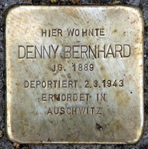 Stolperstein Peter-Hille-Str 17 (Frihg) Denny Bernhard