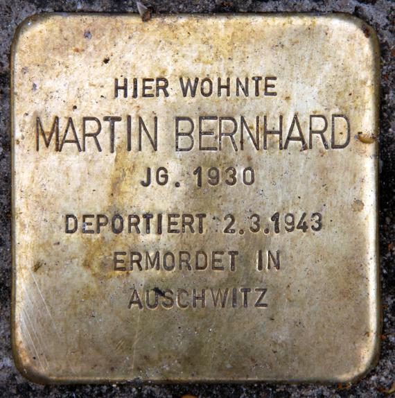 Stolperstein Peter-Hille-Str 17 (Frihg) Martin Bernhard