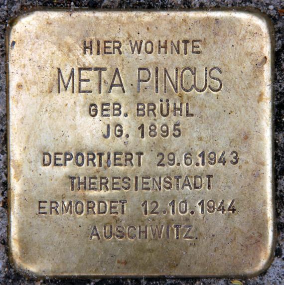 Stolperstein Peter-Hille-Str 17 (Frihg) Meta Pincus