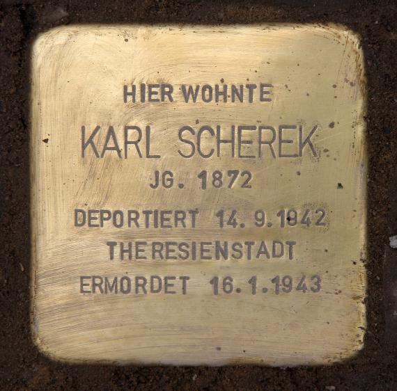 Stumbling Stone Peter-Vischer-Str 14 (Schön) Karl Scherek