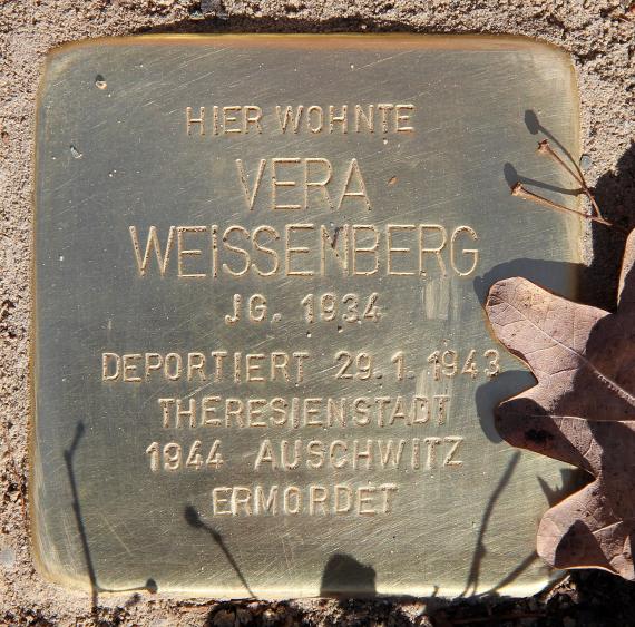 Stolperstein Pichelsdorfer Str 12 (Willst) Vera Weissenberg