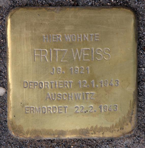 Stolperstein Pichelsdorfer Str 97 (Willst) Fritz Weiss