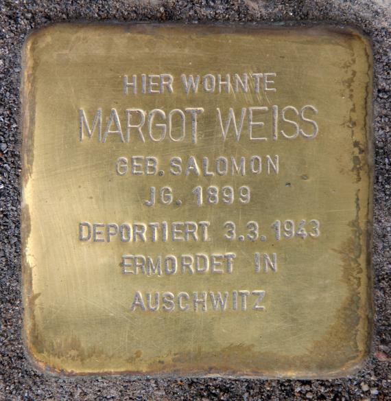 Stolperstein Pichelsdorfer Str 97 (Willst) Margot Weiss