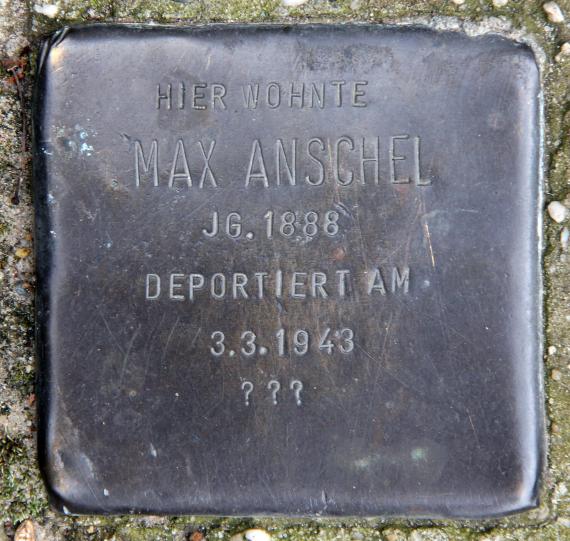 Stolperstein Platz der Vereinten Nationen 5 (Frhai) Max Anschel