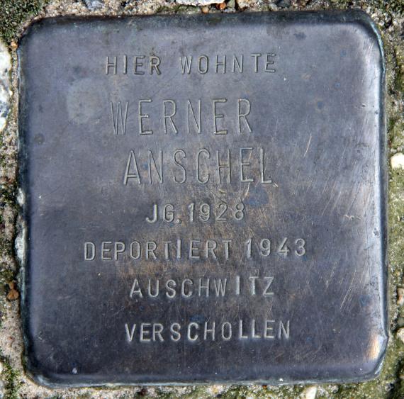 Stolperstein Platz der Vereinten Nationen 5 (Frhai) Werner Anschel
