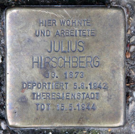 Stolperstein Potsdamer Str 159 (Schön) Julius Hirschberg