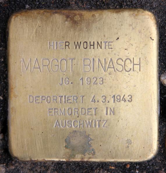 Stolperstein Prenzlauer Promenade 178 (Panko) Margot Binasch