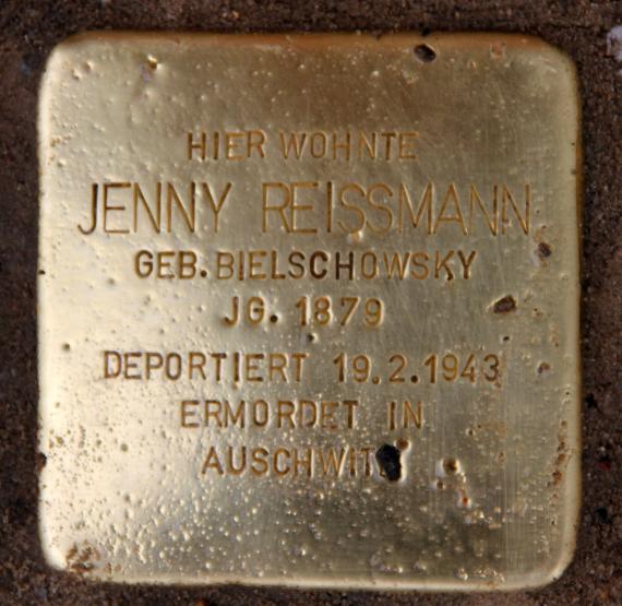 Stolperstein Proskauer Str 8a (Frhai) Jenny Reissmann