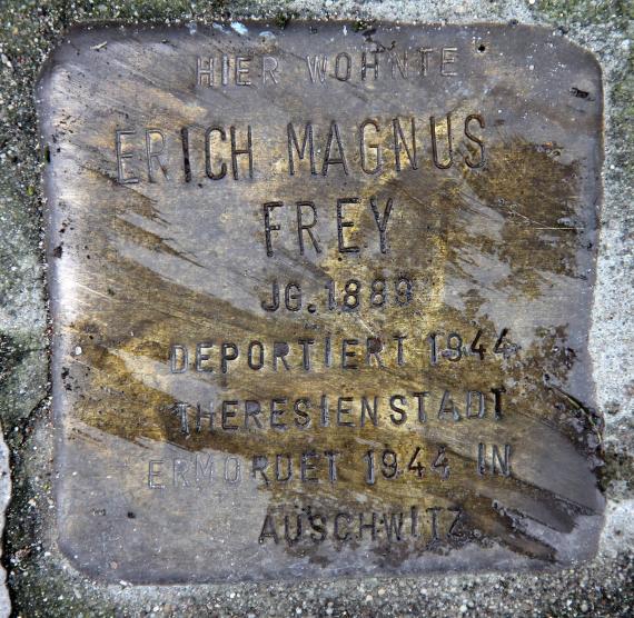 Stumbling Stone Rheingoldstr 4 (Karlh) Erich Magnus Frey
