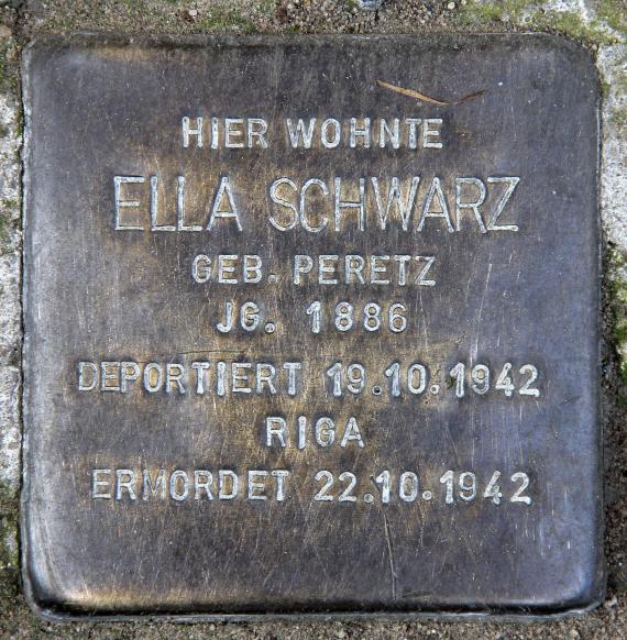 Stumbling Stone Richard-Sorge-Str 73 (Frhai) Ella Schwarz