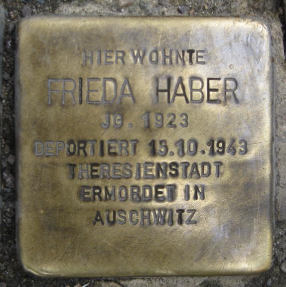Stolperstein Rosa Luxemburg Str 26 Frieda Haber