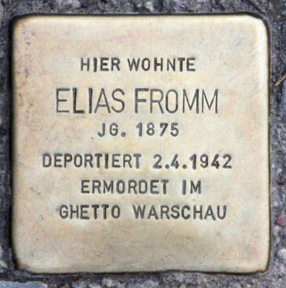 Stolperstein Rosenheimer Str 22 (Schön) Elias Fromm