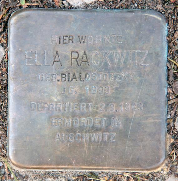 Stumbling Stone Rosenheimer Str 26 (Schön) Ella Rackwitz