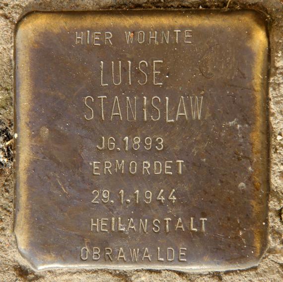 Stolperstein Scharnweberstr 72 (Reind) Luise Stanislaw