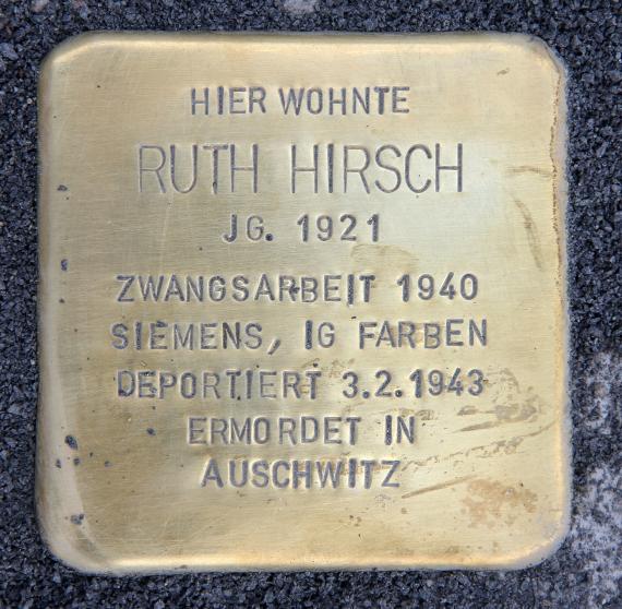 Stolperstein Schiffbauerdamm 29 (Mitte) Ruth Hirsch