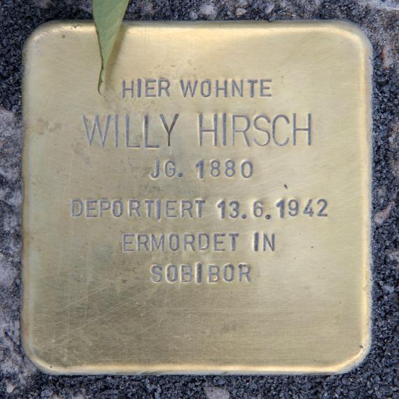 Stolperstein Schiffbauerdamm 29 (Mitte) Willy Hirsch