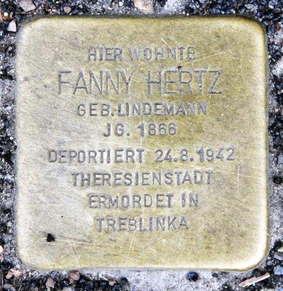 Stolperstein Schwäbische Str 17 (Schön) Fanny Hertz