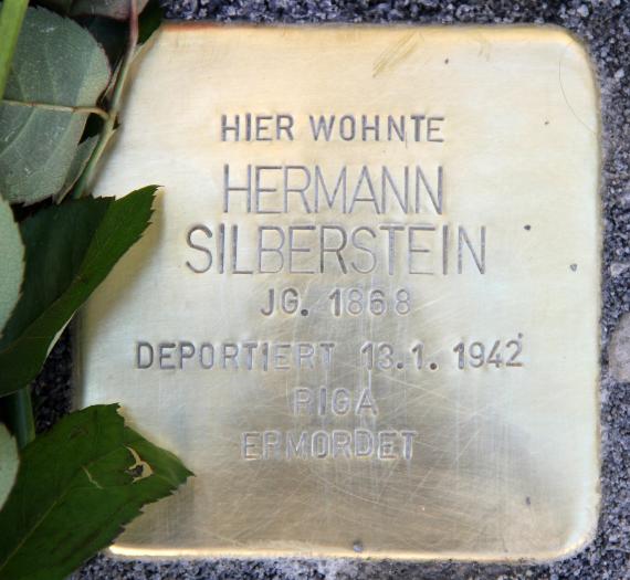 Stumbling Stone Stübbenstr 11 (Schön) Hermann Silberstein