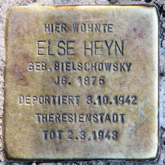 Stolperstein Stühlinger Str 11b (Karlh) Else Heyn
